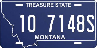 MT license plate 107148S