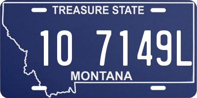 MT license plate 107149L