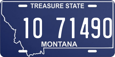 MT license plate 107149O