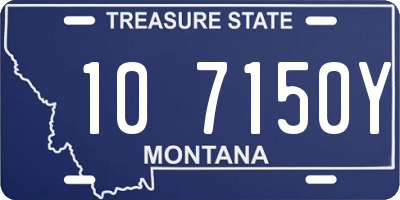 MT license plate 107150Y