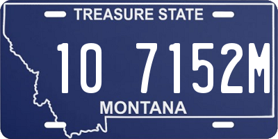 MT license plate 107152M