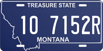 MT license plate 107152R