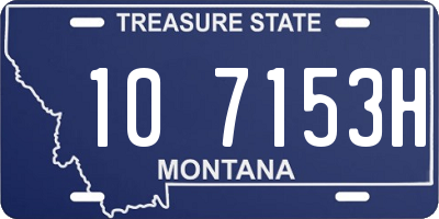 MT license plate 107153H