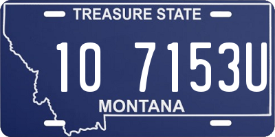 MT license plate 107153U