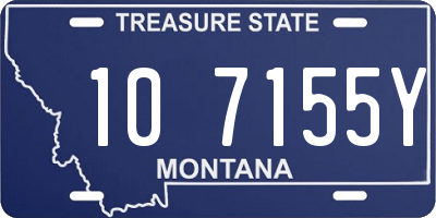 MT license plate 107155Y