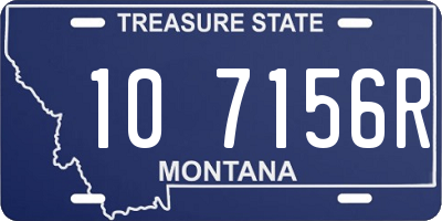 MT license plate 107156R