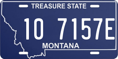 MT license plate 107157E