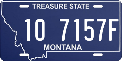 MT license plate 107157F