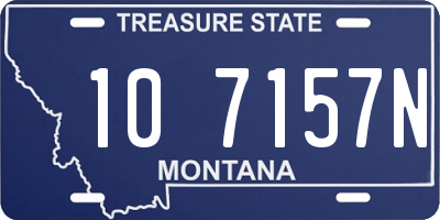 MT license plate 107157N