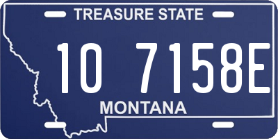 MT license plate 107158E