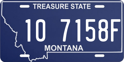 MT license plate 107158F