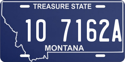 MT license plate 107162A