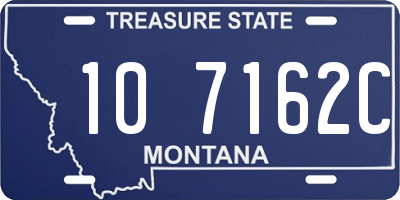 MT license plate 107162C