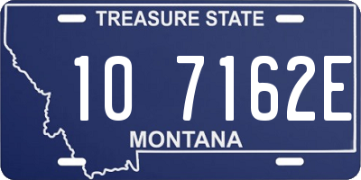 MT license plate 107162E