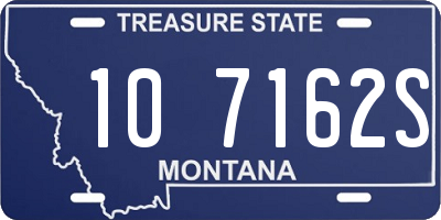 MT license plate 107162S