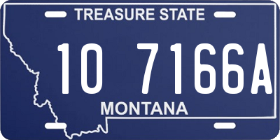 MT license plate 107166A