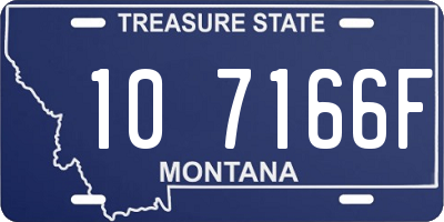 MT license plate 107166F