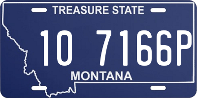 MT license plate 107166P