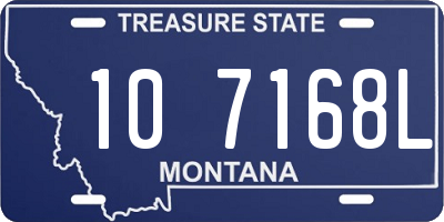 MT license plate 107168L