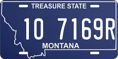 MT license plate 107169R