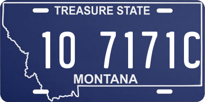 MT license plate 107171C