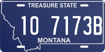 MT license plate 107173B