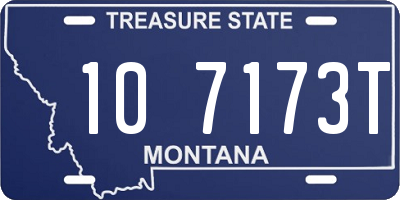 MT license plate 107173T