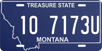 MT license plate 107173U