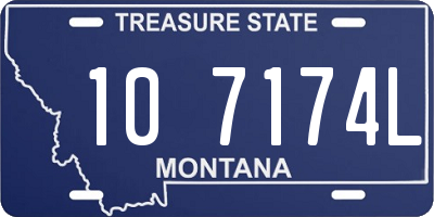 MT license plate 107174L