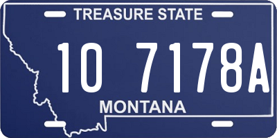 MT license plate 107178A