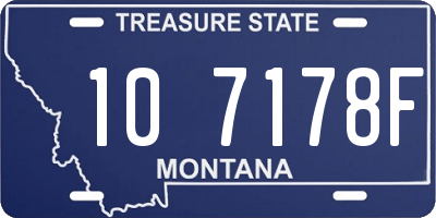 MT license plate 107178F