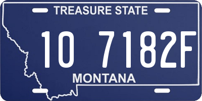 MT license plate 107182F