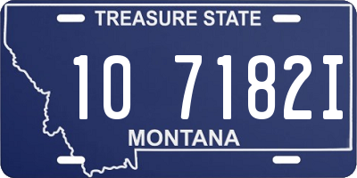 MT license plate 107182I