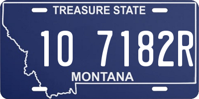 MT license plate 107182R