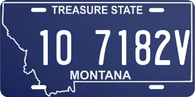 MT license plate 107182V