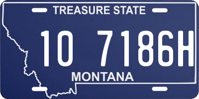 MT license plate 107186H