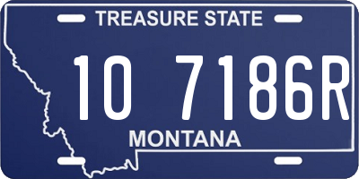 MT license plate 107186R