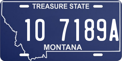 MT license plate 107189A