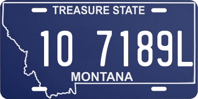 MT license plate 107189L