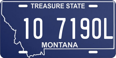 MT license plate 107190L