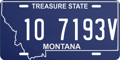 MT license plate 107193V