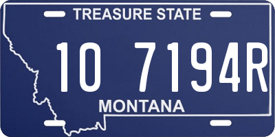 MT license plate 107194R