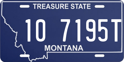 MT license plate 107195T