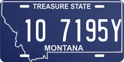 MT license plate 107195Y