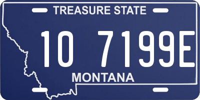 MT license plate 107199E