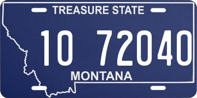 MT license plate 107204O