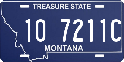 MT license plate 107211C