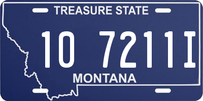 MT license plate 107211I