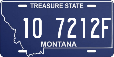 MT license plate 107212F