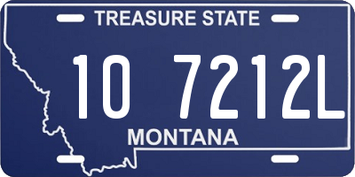 MT license plate 107212L